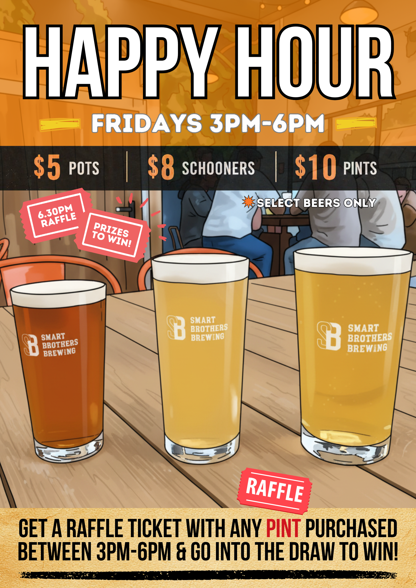 Smart Brothers Happy Hour Fridays